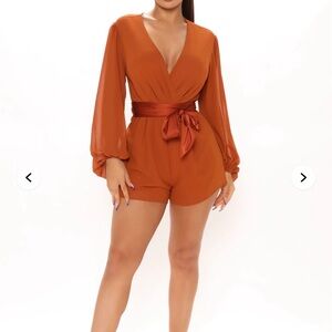 Fashion Nova Skylar Long Sleeve Romper